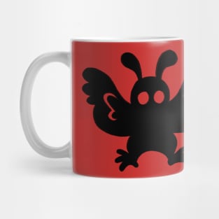 Moth Man cute creepy cartoon cryptid Mug